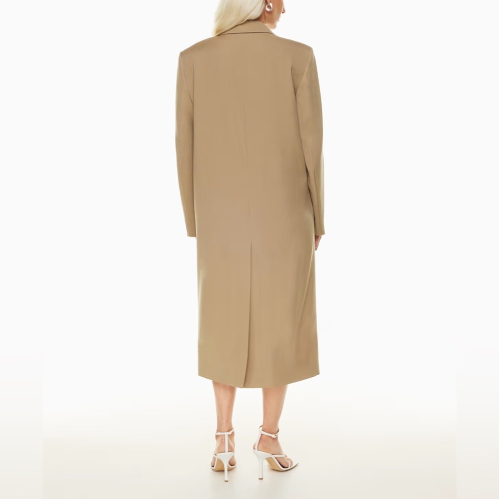 Aritzia Babaton O'hara Wool New Camel/Tan Formal Evening Business Trench Coat S - Picture 6 of 16